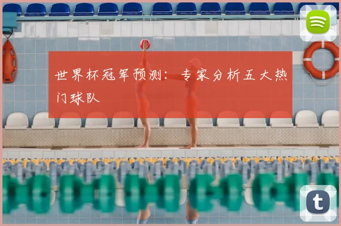 世界杯冠军预测：专家分析五大热门球队